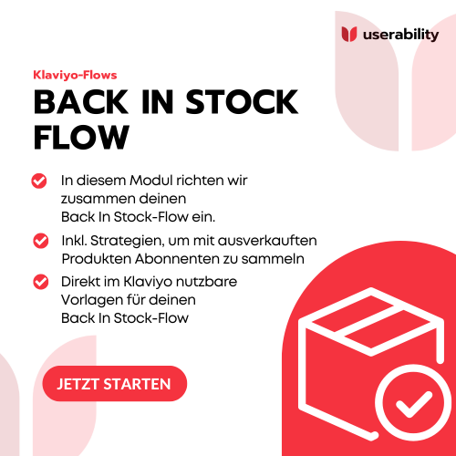 Klaviyo Back In Stock Flow